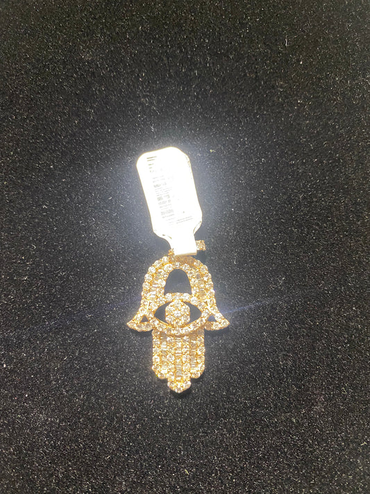 YG Hamza 10kt Diamond Pendant